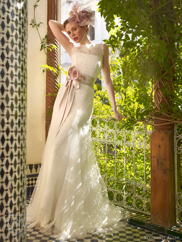 stephanie allin bridal 2013 honour sleeveless wedding dress illusion straps