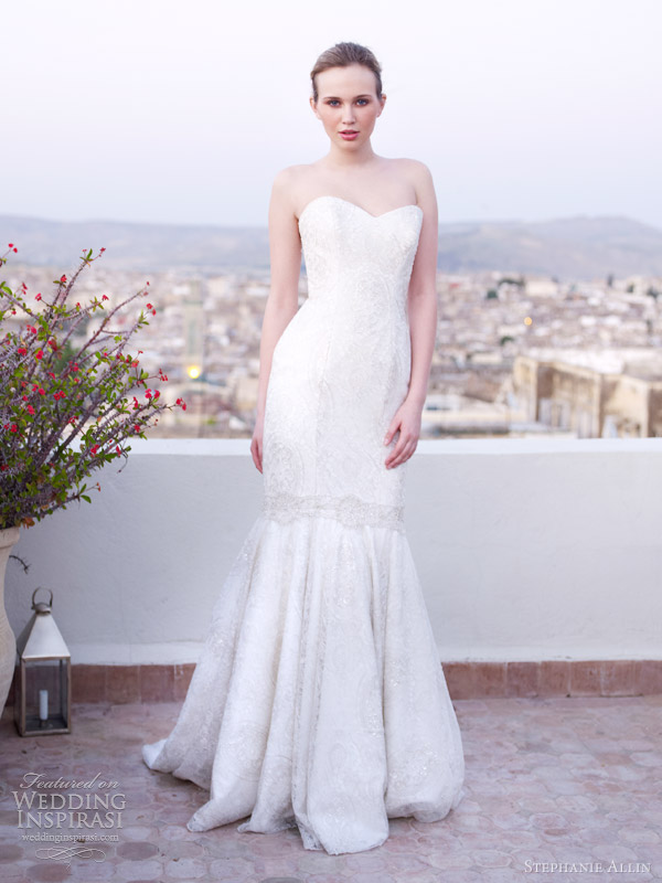 stephanie allin bridal 2013 illusion strapless mermaid wedding dress stephanie allin bridal 2013 illusion strapless mermaid wedding dress