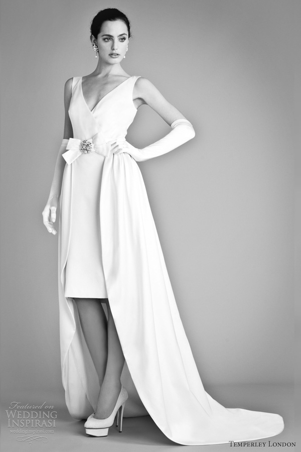 temperley london bridal fall 2012 avalia sleeveless wedding dress short long