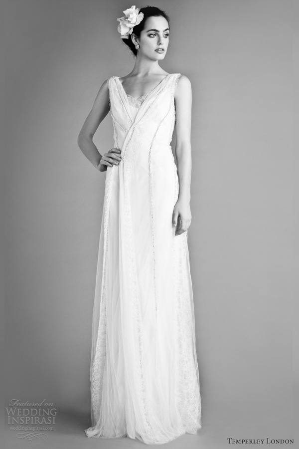 temperley london bridal fall 2012 glorioso sleeveless wedding dress straps