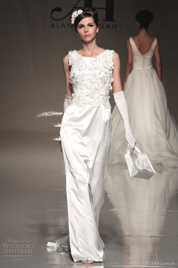 alan hannah bridal 2013 coco sleeveless wedding dress