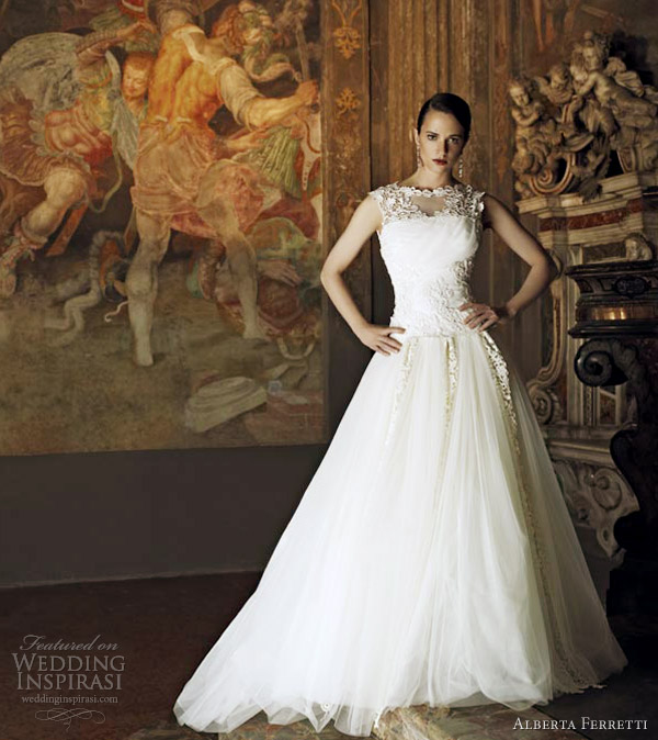 alberta ferretti 2013 wedding dress perla sleeveless ball gown