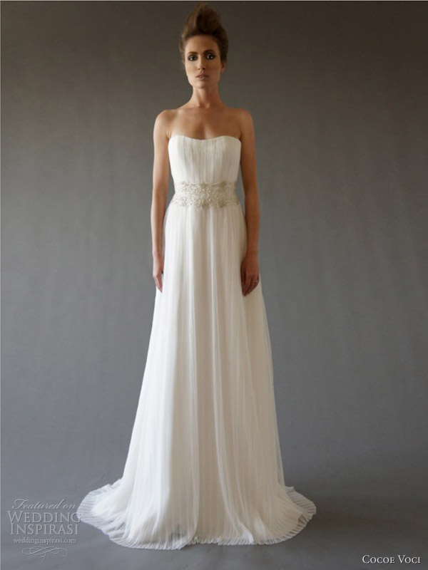 cocoe voci bridal fall 2012 cherise strapless wedding dress
