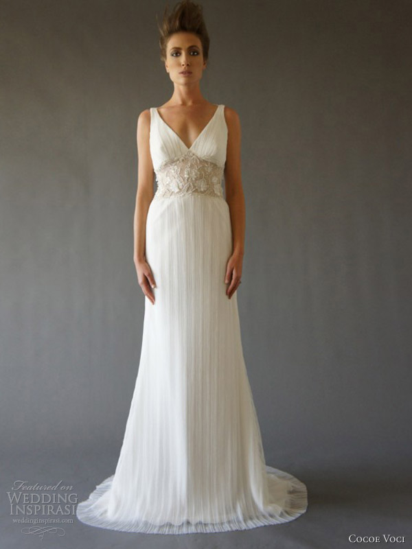 cocoe voci fall 2012 daphne sleeveless wedding dress
