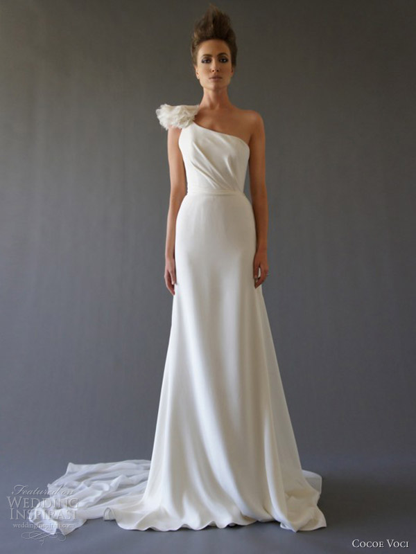 cocoe voci fall 2012 narcissus one shoulder wedding dress