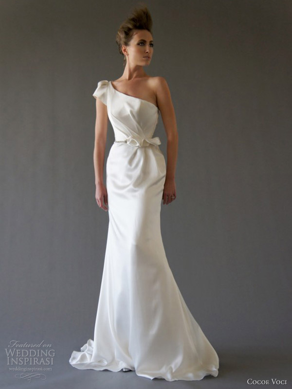 cocoe voci fall 2012 selena one shoulder wedding dress