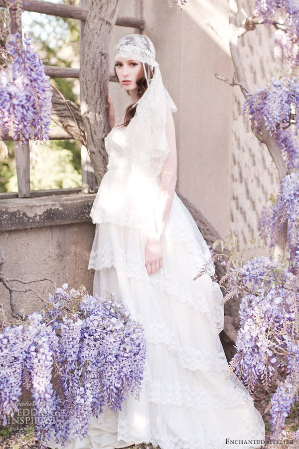 enchanted atelier spring 2013 bridal accessories gabriella halo veil