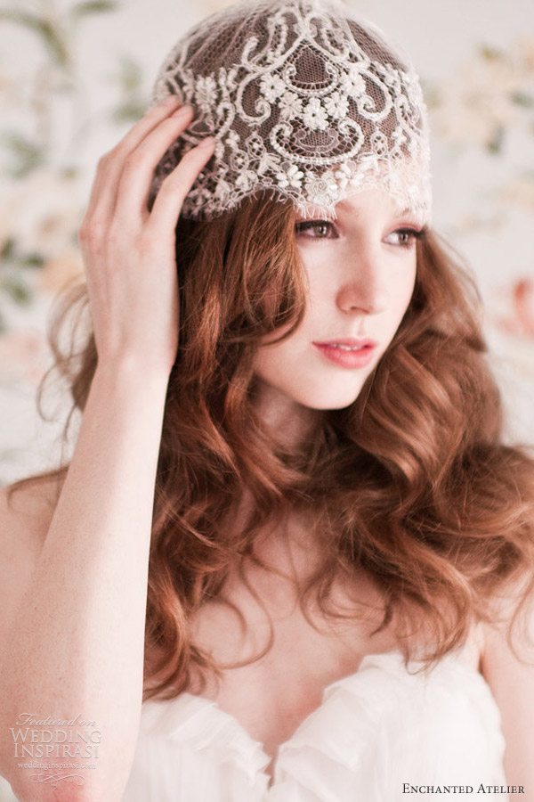 enchanted atelier spring 2013 mariella bridal lace cap