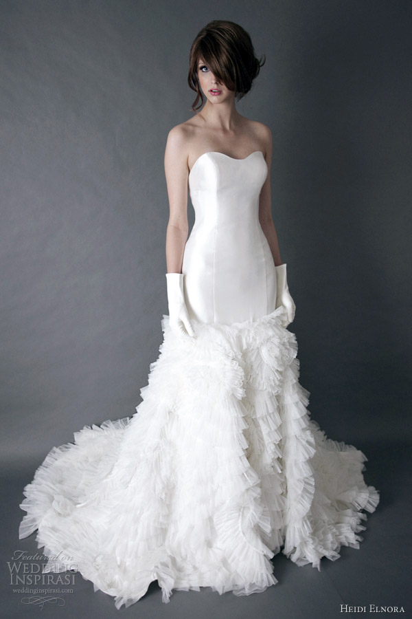 heidi elnora wedding dress spring 2013 galyn dane strapless mermaid