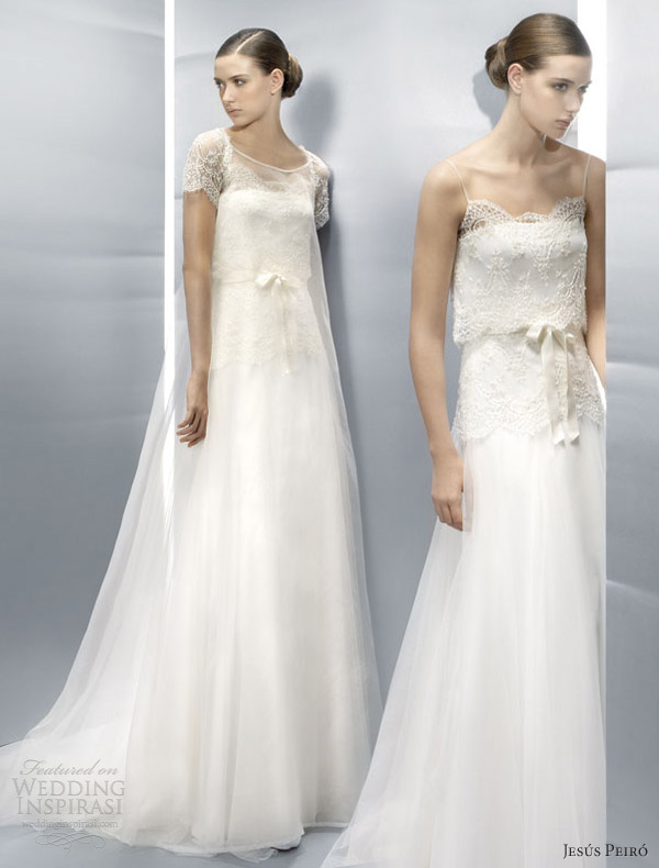 jesus peiro wedding dresses 2013 illusion short sleeve gown spaghetti straps