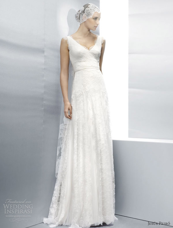 jesus peiro wedding dresses 2013 sleeveless all over lace sheath