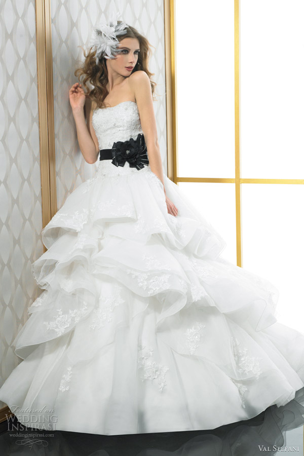 val stefani wedding dresses 2012 strapless ball gown 8021