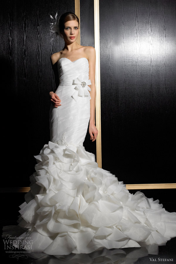 val stefani wedding dresses fall 2012 strapless sweetheart mermaid gown d8024