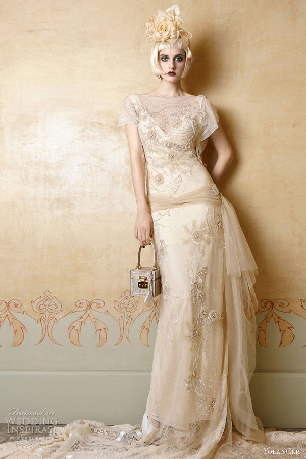 yolancris 2013 mademoiselle vintage wedding dresses borgona