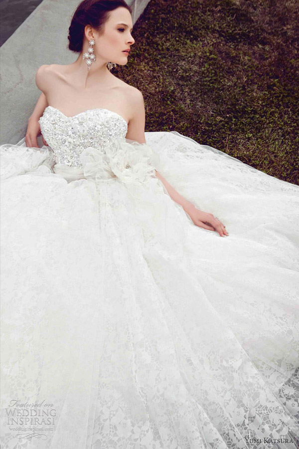 yumi katsura spring 2013 nou strapless ball gown