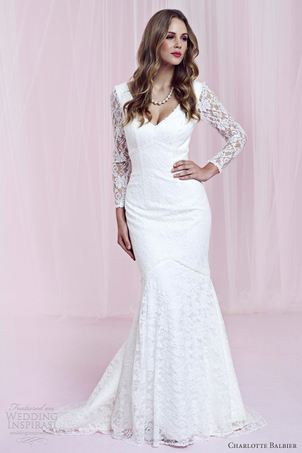 charlotte balbier wedding dresses 2013 delila long sleeve bridal gown