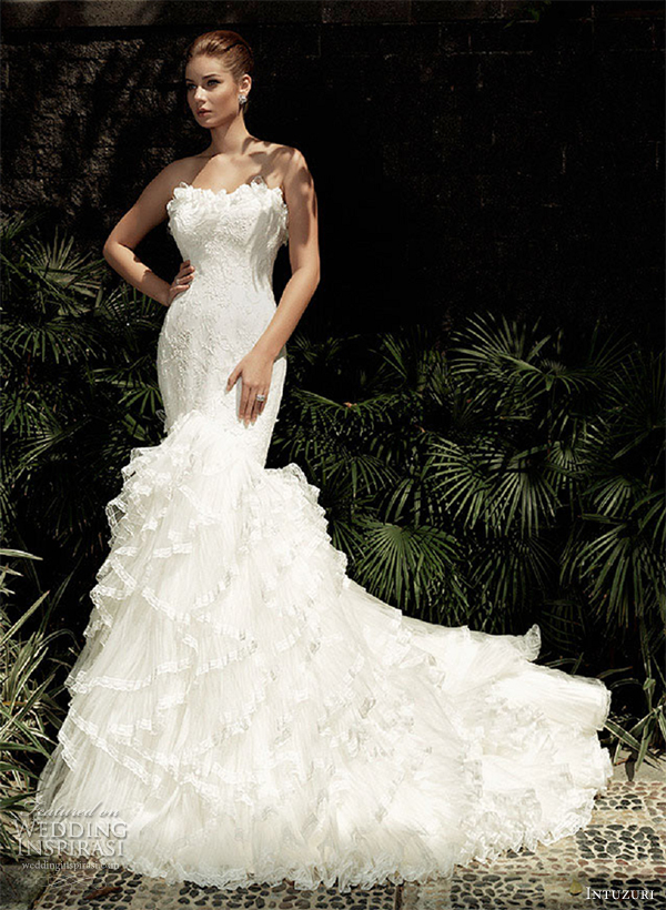 intuzuri wedding dress 2013 amaris strapless mermaid bridal gown dresses