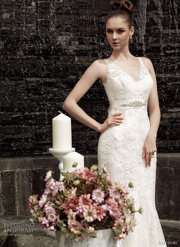 intuzuri wedding dresses 2013 anjelique lace v neck gown