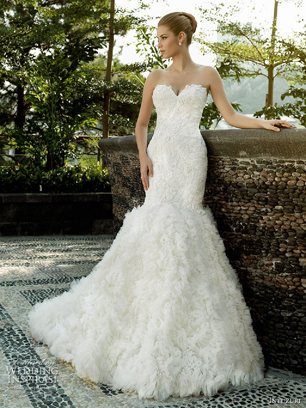 intuzuri wedding dresses angelina strapless sweetheart neckline bridal gown