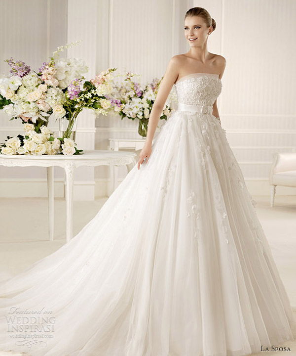 la sposa 2013 bridal mistella strapless wedding dress