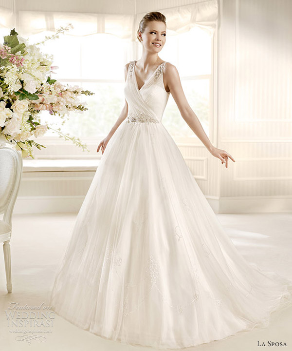 la sposa 2013 bridal moira sleeveless v neck wedding dress