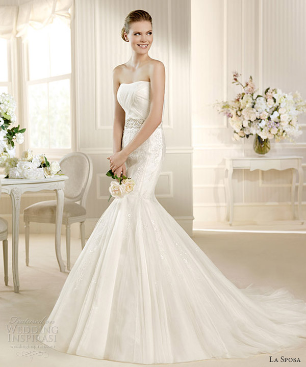 la sposa 2013 wedding dress mozart strapless mermaid gown