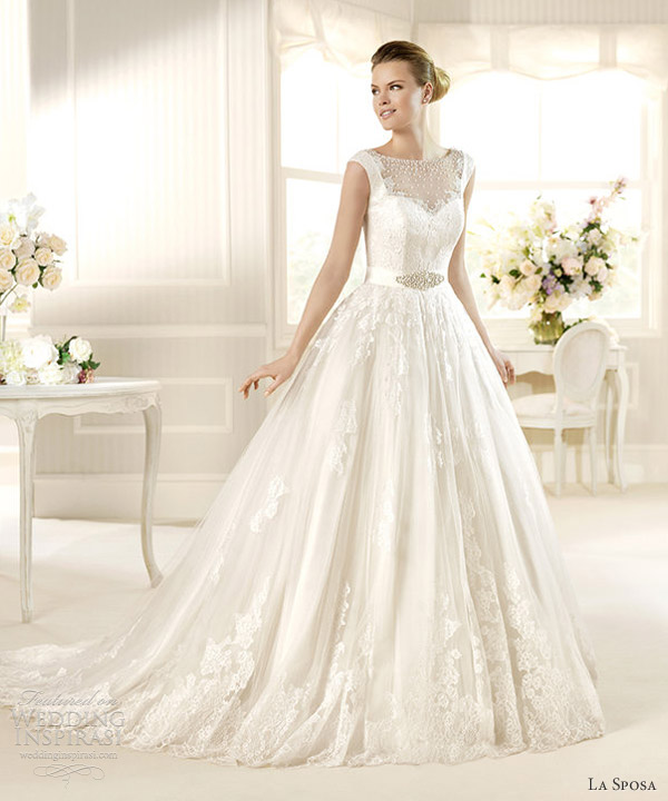 la sposa wedding dresses 2013 bridal costura matiz ball gown cap sleeves