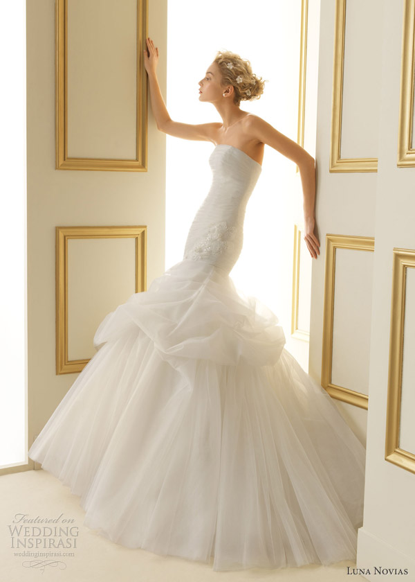 luna novias wedding dresses 2013 tiffany strapless gown