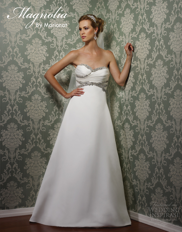 magnolia by marionat bridal spring 2013 strapless wedding dress style 5089