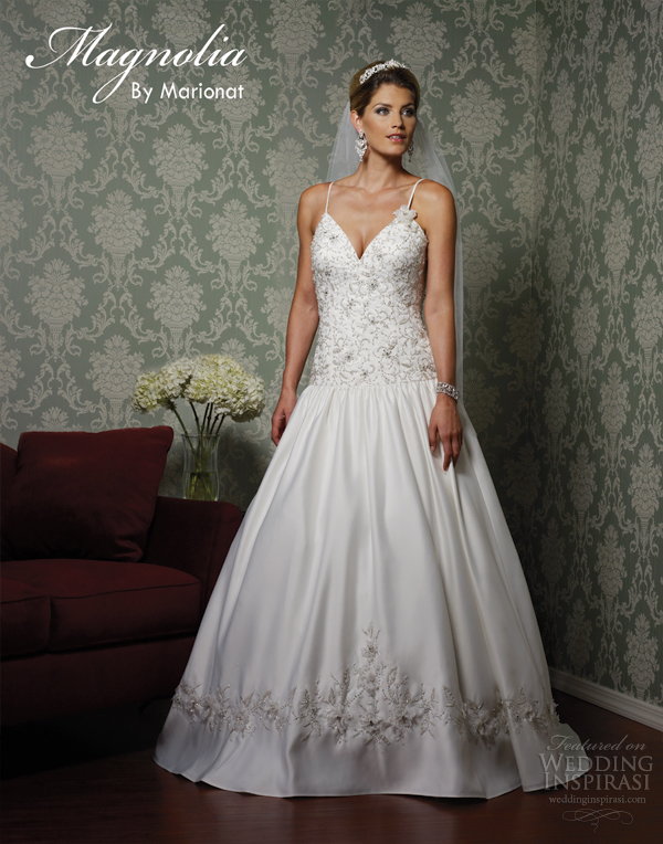 magnolia by marionat spring 2013 bridal gown drop waist style 5087