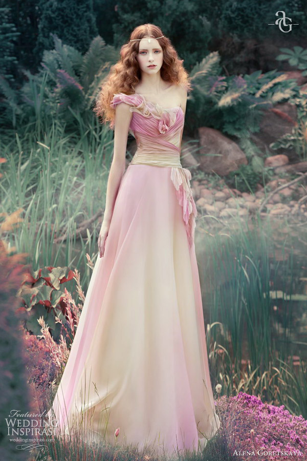 alena goretskaya wedding dresses 2013 vesta gown pink