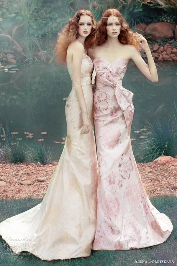 alena goretskaya wedding dresses2013 vanda printed bridal gowns