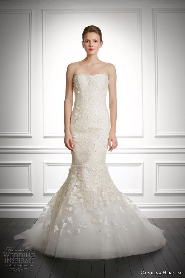 carolina herrera wedding dresses fall 2013 bridal jemma strapless mermaid