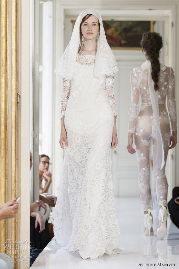 delphine manivet spring 2013 long sleeve wedding dress anasthase guipure