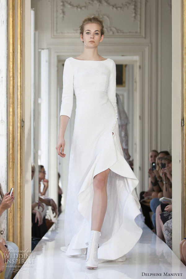 delphine manivet spring 2013 wedding dress sleeves solal