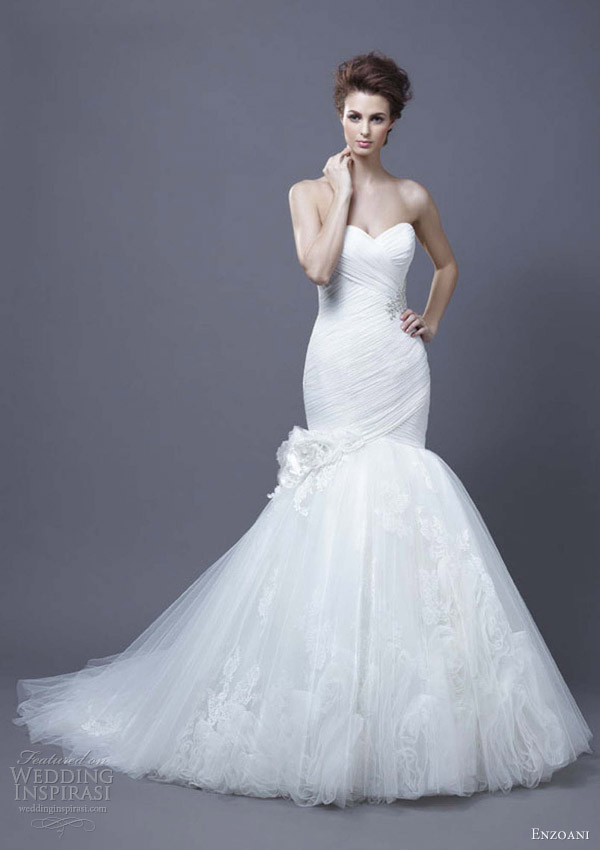 enzoani wedding dress 2013 harika strapless mermaid gown