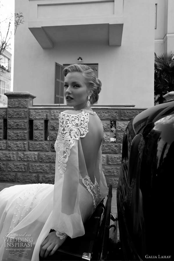 galia lahav wedding couture line 2012 open back bridal gown