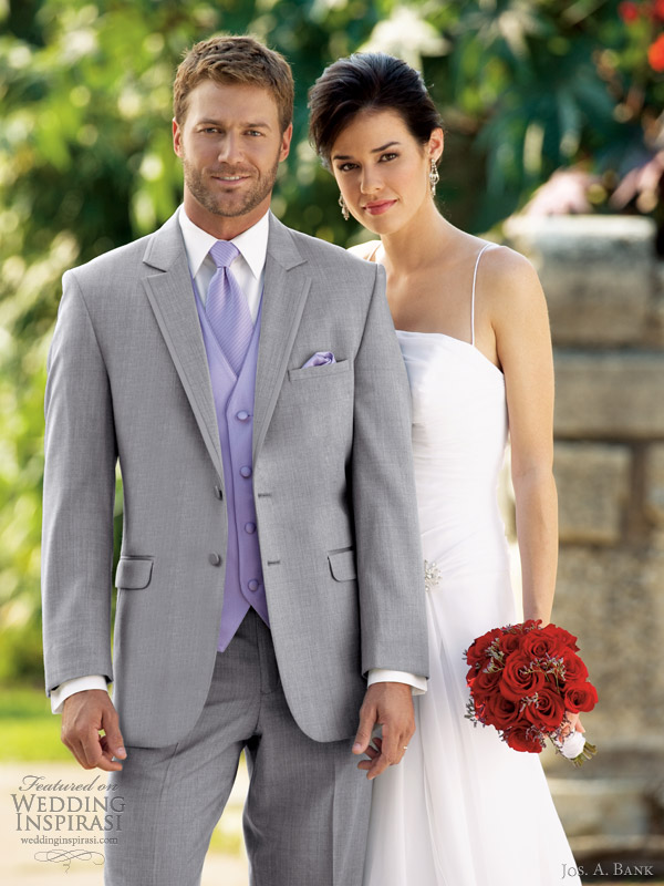 jos a bank mens wedding suits tuxedo rental grey savoy 332 2 button