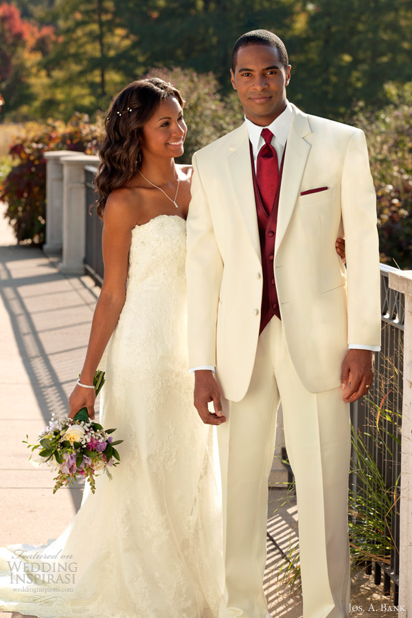 jos a bank wedding tuxedo rental mens bridal suit troy 2 button white cream