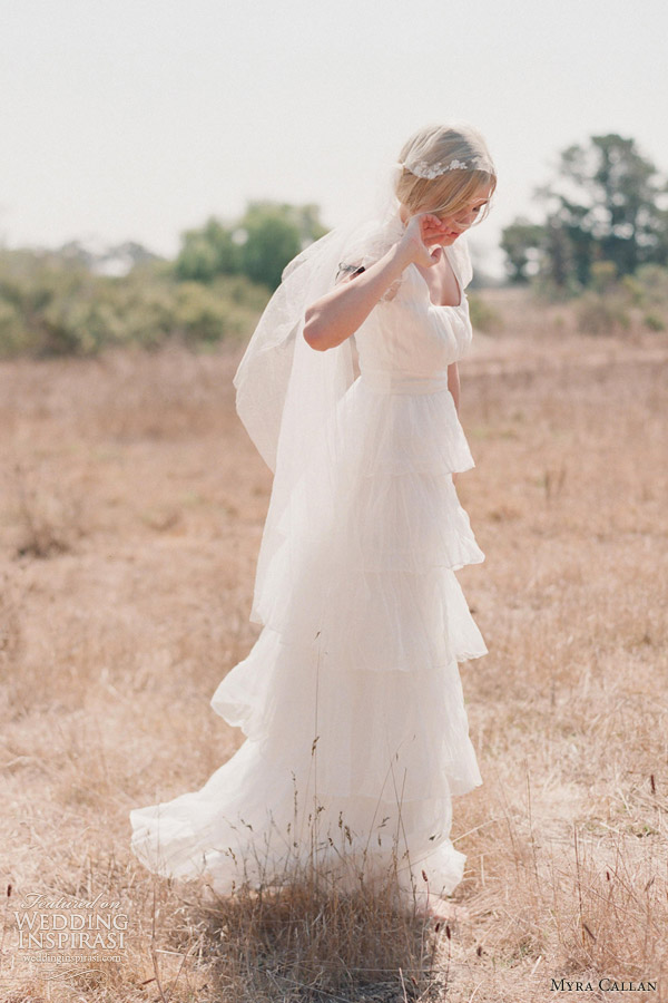 myra callan twigs honey wedding dresses 2013 viola tiered gown