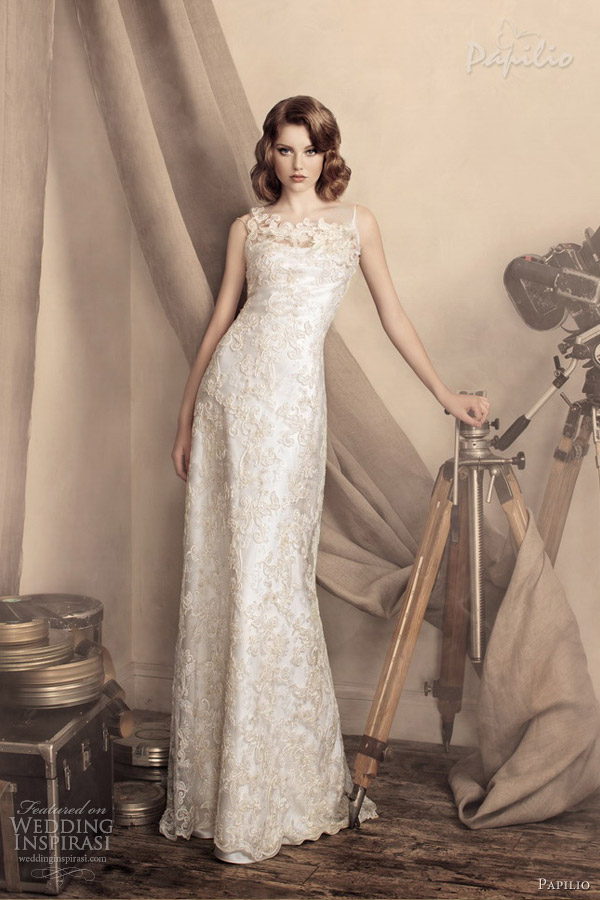 papilio wedding dress 2013 marina sheath gown