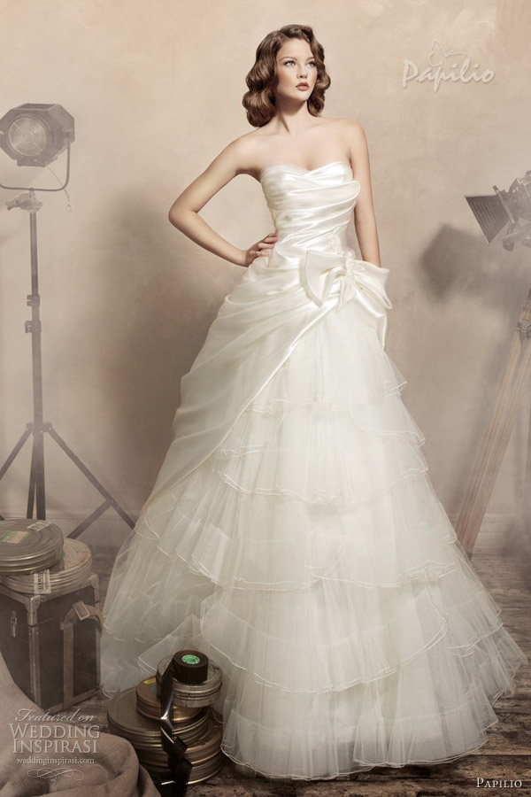 papilio wedding dresses 2013 julietta strapless ball gown