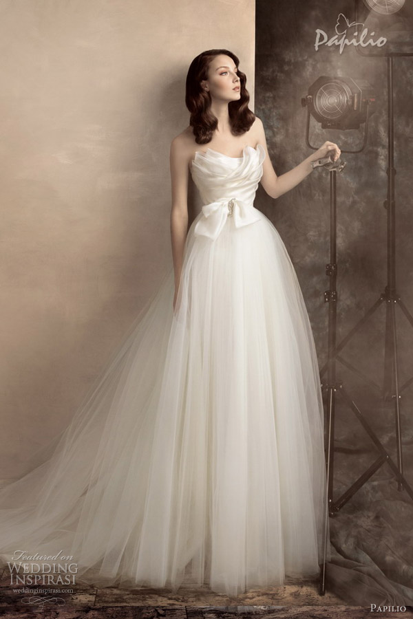 papilio wedding dresses 2013 scarlett strapless bridal gown