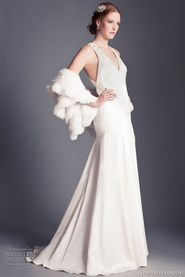 temperley london 2013 bridal collection sylvia v neck backless gown