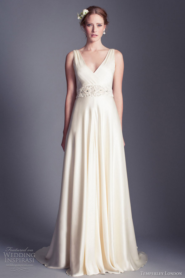 temperley london wedding dresses 2013 madison silk satin sleeveless gown