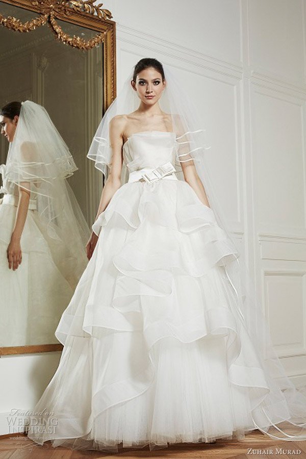 zuhair murad wedding dresses bridal fall 2013 sophie strapless ball gown