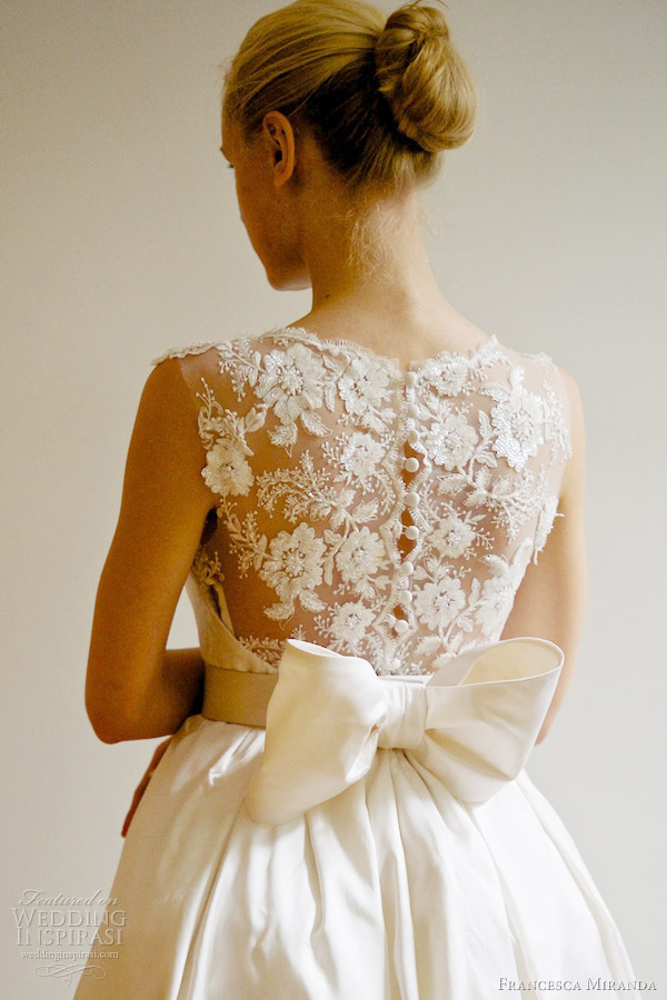 francesca miranda bridal spring 2013 emanuelle wedding dress lace portrait back francesca miranda bridal spring 2013 emanuelle wedding dress lace portrait back