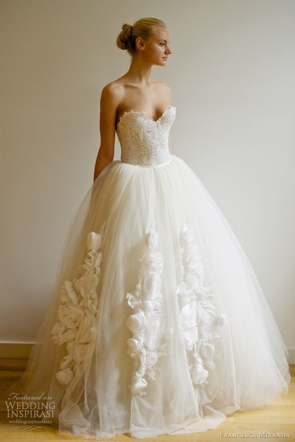 francesca miranda spring 2013 bridal vera ball gown wedding dress