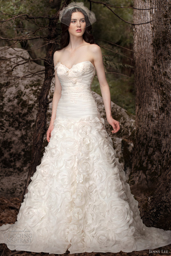 jenny lee bridal spring 2013 strapless sweetheart gown 1308