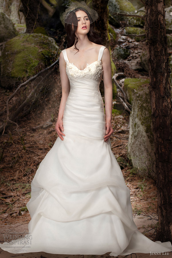jenny lee wedding dresses spring 2013 bridal gown with straps 1307